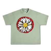 Oil Green daisy Urban Heavy Tee - JahusDesignShop