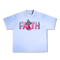 Grape Ice Cancer Faith with gemstone Urban Heavy Tee - NancyCooperArtShop