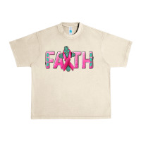 Sandshell Cancer Faith with gemstone Urban Heavy Tee - NancyCooperArtShop