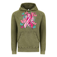 Vintage Olive Breast Cancer ribbon Cancer Awareness Vintage Hoodie - HowdyJamesFarm