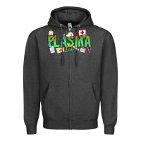 Charcoal Heather plasma lab Zipper Hoodie - CowhideDigitalArt