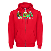 Red plasma lab Zipper Hoodie - CowhideDigitalArt