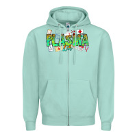 Seafoam plasma lab Zipper Hoodie - CowhideDigitalArt