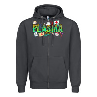 Smoke plasma lab Zipper Hoodie - CowhideDigitalArt