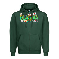 Sports Green plasma lab Zipper Hoodie - CowhideDigitalArt
