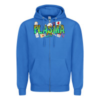 True Royal plasma lab Zipper Hoodie - CowhideDigitalArt