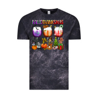 Cloud Black hallothanksmas Vintage Tee - texasbilliewilder