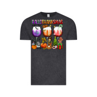 Vintage Black hallothanksmas Vintage Tee - texasbilliewilder