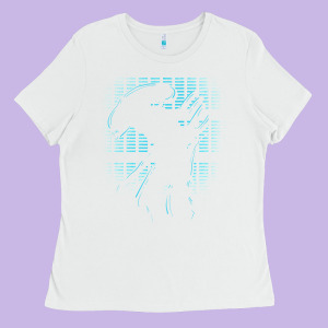 The Xeno Blues Ladies Tee Designed By Lanvoart