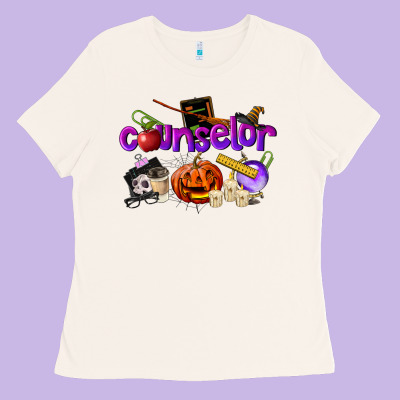 Counselor Halloween Ladies Tee Designed By Lillyallendesigns