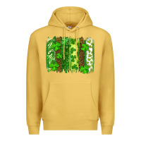 Antique Gold st patricks day brush stroke Premium Hoodie - RanaPortraitStore
