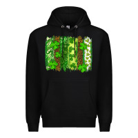Black st patricks day brush stroke Premium Hoodie - RanaPortraitStore