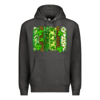 Charcoal Heather st patricks day brush stroke Premium Hoodie - RanaPortraitStore