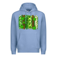 Colony Blue st patricks day brush stroke Premium Hoodie - RanaPortraitStore