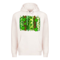 Pale Pink st patricks day brush stroke Premium Hoodie - RanaPortraitStore