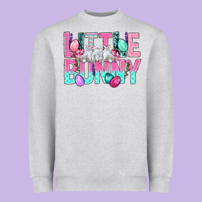 Little Bunny Easter Heavyweight Sweatshirt Designed By Bundleandbundleshop