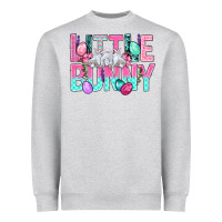 Heather Grey Little Bunny Easter Heavyweight Sweatshirt - BundleAndBundleShop