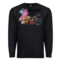 Black nursing in my heart Premium Sweatshirt - RacoonDesign