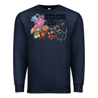 Navy nursing in my heart Premium Sweatshirt - RacoonDesign