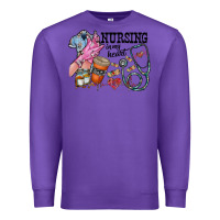 Purple nursing in my heart Premium Sweatshirt - RacoonDesign