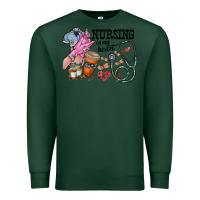 Sports Green nursing in my heart Premium Sweatshirt - RacoonDesign