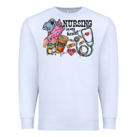 White nursing in my heart Premium Sweatshirt - RacoonDesign