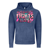 Vintage Denim Nobody fights alone Cancer Awareness Vintage Hoodie - HowdyJamesFarm