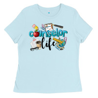 Baby Blue Counselor Life Ladies Tee - LillyAllenDesigns