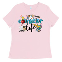 Bubblegum Pink Counselor Life Ladies Tee - LillyAllenDesigns