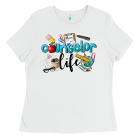 White Counselor Life Ladies Tee - LillyAllenDesigns