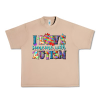 Burro I love someone with Autism Urban Heavy Tee - NancyCooperArtShop