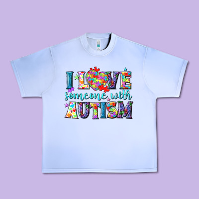 I Love Someone With Autism Urban Heavy Tee Designed By Nancycooperartshop