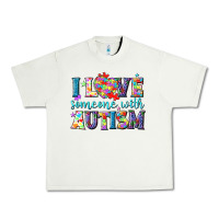 Pistachio I love someone with Autism Urban Heavy Tee - NancyCooperArtShop