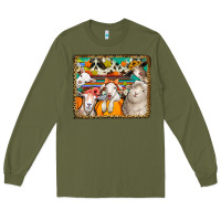 Army Green autumn sheeps Long Sleeve Tee - Jasminsmagicworld