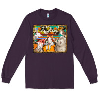 Plum autumn sheeps Long Sleeve Tee - Jasminsmagicworld