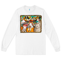 White autumn sheeps Long Sleeve Tee - Jasminsmagicworld