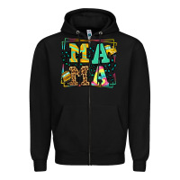 Black School bus driver mama Mother's day Zipper Hoodie - LillyAllenDesigns