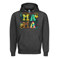 Charcoal Heather School bus driver mama Mother's day Zipper Hoodie - LillyAllenDesigns