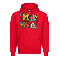 Red School bus driver mama Mother's day Zipper Hoodie - LillyAllenDesigns
