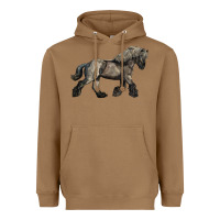 Toasted Coconut Belgian Horse Heavyweight Hoodie - LillyAllenDesigns