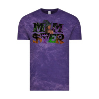 Cloud Purple Momster with witch Vintage Tee - NancyCooperArtShop