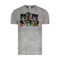 Cloud Rock Momster with witch Vintage Tee - NancyCooperArtShop