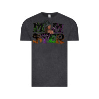 Vintage Black Momster with witch Vintage Tee - NancyCooperArtShop