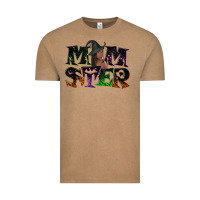 Vintage Coffee Momster with witch Vintage Tee - NancyCooperArtShop