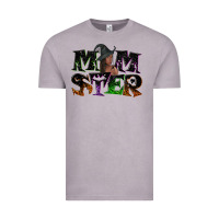 Vintage Zinc Momster with witch Vintage Tee - NancyCooperArtShop
