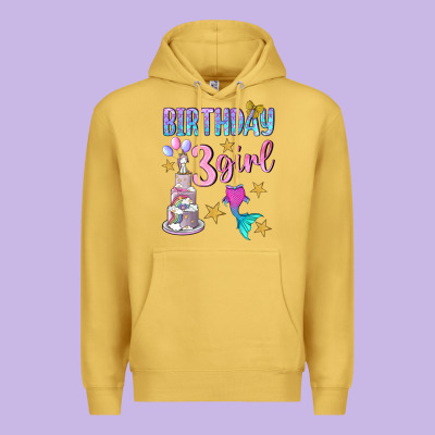 Birthday Girl 3 Premium Hoodie Designed By Bundleandbundleshop