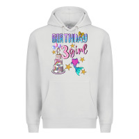 Dove Grey birthday girl 3 Premium Hoodie - BundleAndBundleShop