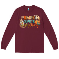 Burgundy pumpkin spice everything Long Sleeve Tee - CowGirlArtShop