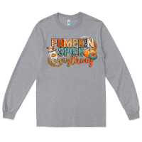 Heather Grey pumpkin spice everything Long Sleeve Tee - CowGirlArtShop