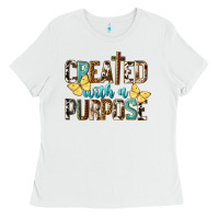 White Created With A Purpose Ladies Tee - LillyAllenDesigns